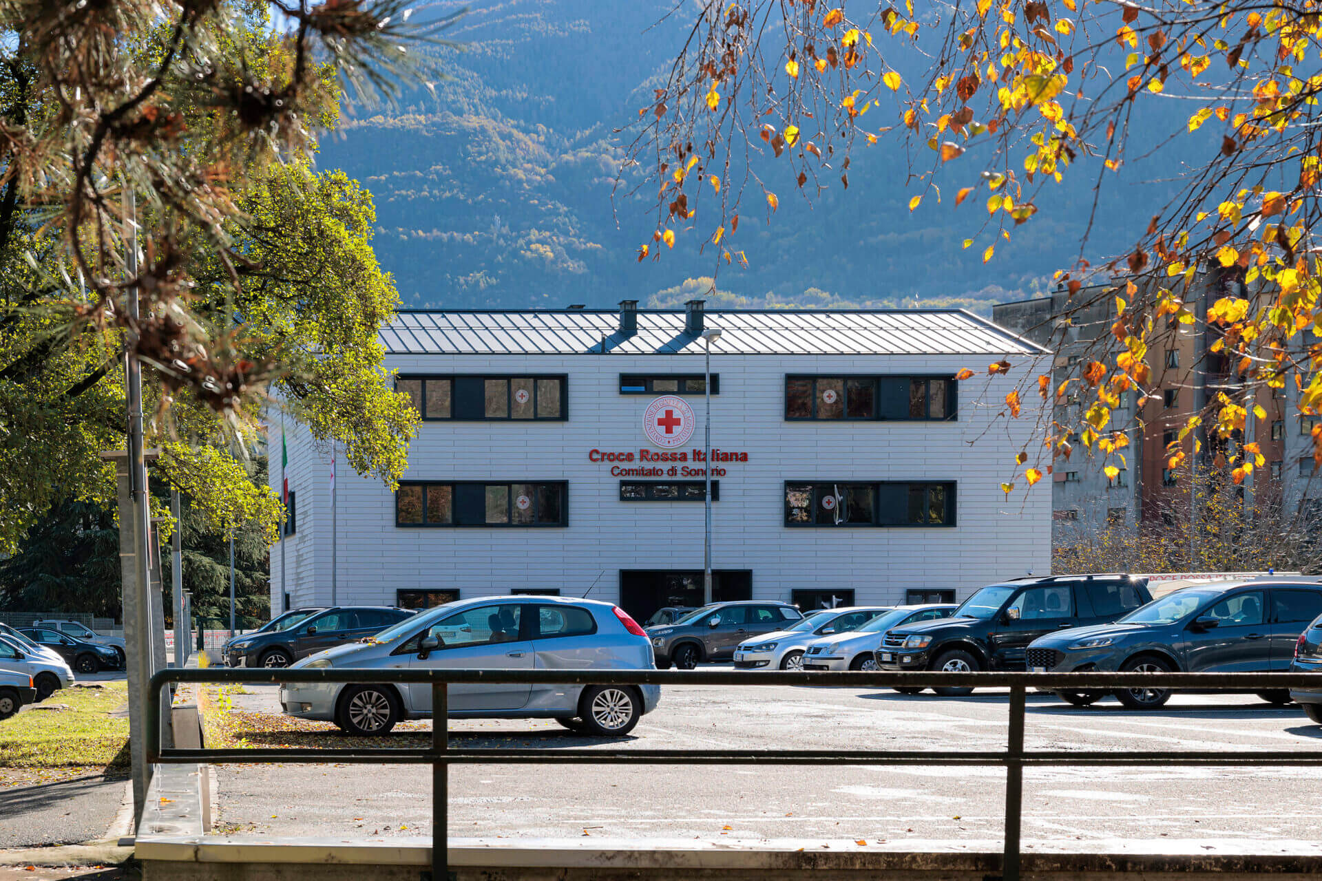 sede di Sondrio della Croce Rossa Italiana realizzata da Rainoldi Legnami con struttura in legno prefabbricata