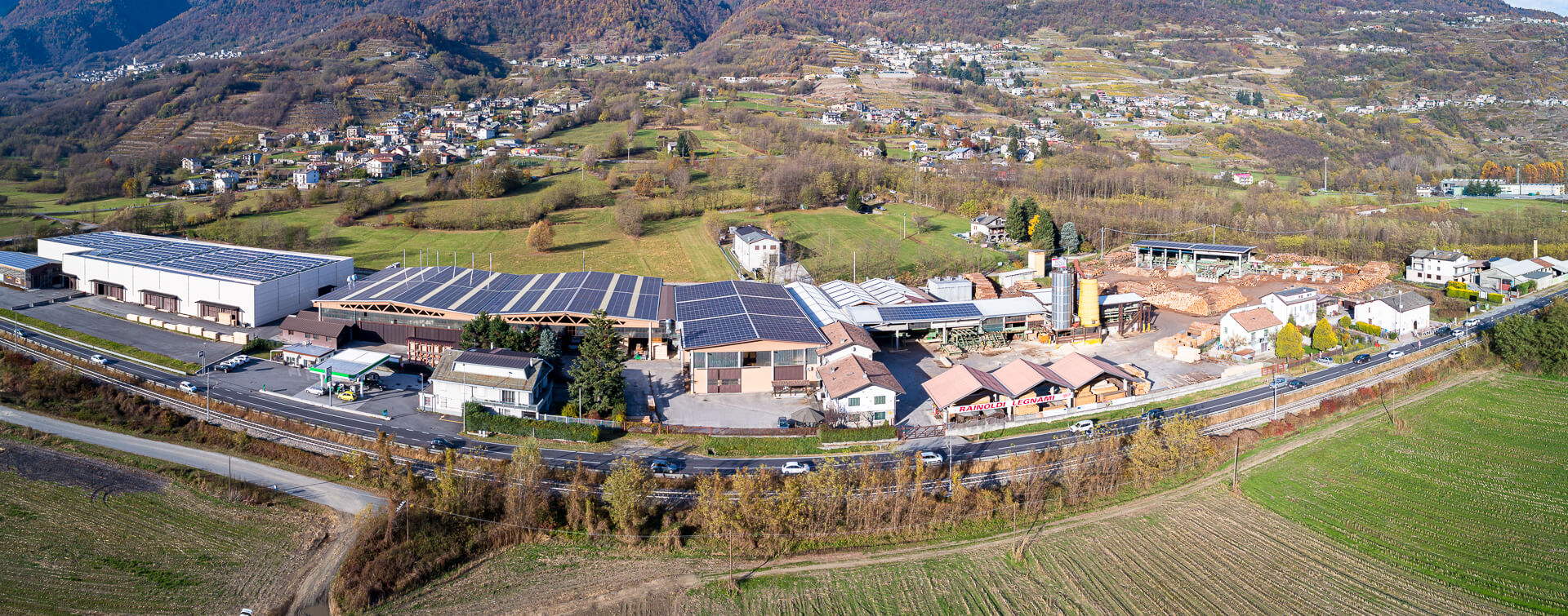 sede di Rainoldi Legnami in Valtellina a Castione Andevenno vicino a Sondrio
